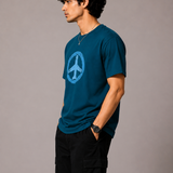 Aeroplane – Ocean blue Tee Premium Oversized Graphic Printed T-Shirt for Men