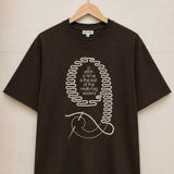 Pattern 9 – Espresso Brown Tee Premium Oversized Graphic Printed T-Shirt for Men