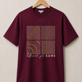 Different Wine Berry Premium Oversized Graphic Printed T-Shirt for Men