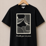 Geometric Black Premium Oversized Graphic Printed T-Shirt for Men