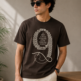 Pattern 9 – Espresso Brown Tee Premium Oversized Graphic Printed T-Shirt for Men