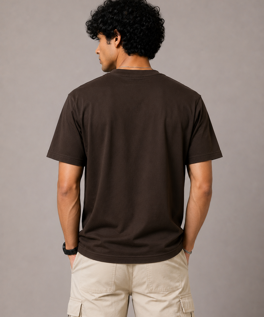 Aeroplane – Espresso Brown Tee Premium Oversized Graphic Printed T-Shirt for Men