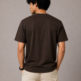 Aeroplane – Espresso Brown Tee Premium Oversized Graphic Printed T-Shirt for Men