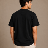 Geometric Black Premium Oversized Graphic Printed T-Shirt for Men