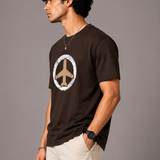 Aeroplane – Espresso Brown Tee Premium Oversized Graphic Printed T-Shirt for Men