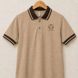 Polo Neck D-Fawn || Premium  Contrast Collar Polo T-Shirt