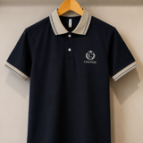Polo Neck Black || Premium  Contrast Collar Polo T-Shirt