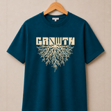 Growth – Ocean blue Tee Premium Oversized Graphic Printed T-Shirt for Men