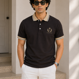 Polo Neck Coffee || Premium  Contrast Collar Polo T-Shirt