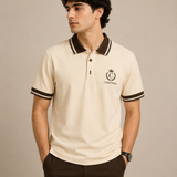 Polo Neck Butter || Premium  Contrast Collar Polo T-Shirt