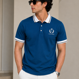 Polo Neck Airforce || Premium  Contrast Collar Polo T-Shirt