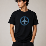 Aeroplane – Midnight Black Tee Premium Oversized Graphic Printed T-Shirt for Men