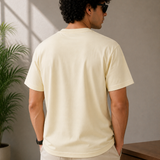 Explorer – Cream Beige Tee Premium Oversized Graphic Printed T-Shirt for Men