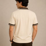 Polo Neck Butter || Premium  Contrast Collar Polo T-Shirt
