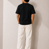Plain Black Premium Oversized Drop Shoulder T-Shirt for Men