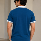 Polo Neck Airforce || Premium  Contrast Collar Polo T-Shirt