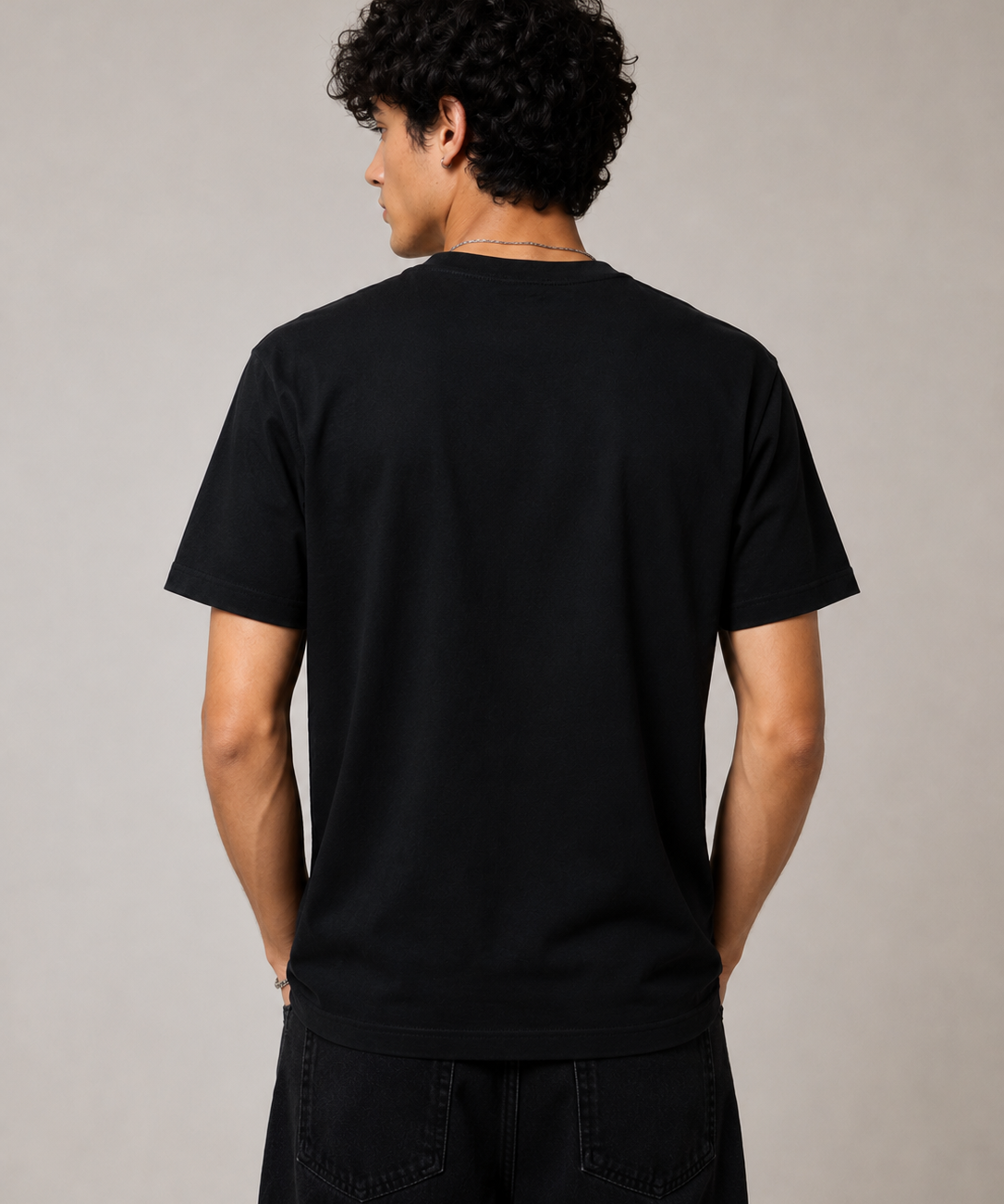 Aeroplane – Midnight Black Tee Premium Oversized Graphic Printed T-Shirt for Men