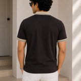 Polo Neck Coffee || Premium  Contrast Collar Polo T-Shirt