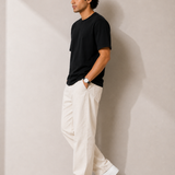 Plain Black Premium Oversized Drop Shoulder T-Shirt for Men