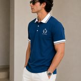 Polo Neck Airforce || Premium  Contrast Collar Polo T-Shirt
