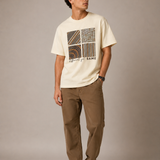 Different – Cream Beige Tee Premium Oversized Graphic Printed T-Shirt for Men