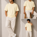 Plain Butter Premium Oversized Drop Shoulder T-Shirt for Men