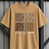 Different Sand Brown Premium Oversized Graphic Printed T-Shirt for Men