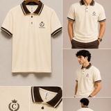 Polo Neck Butter || Premium  Contrast Collar Polo T-Shirt