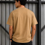 Different Sand Brown Premium Oversized Graphic Printed T-Shirt for Men