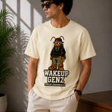 Cockroach – Cream Beige Tee Premium Oversized Graphic Printed T-Shirt for Men
