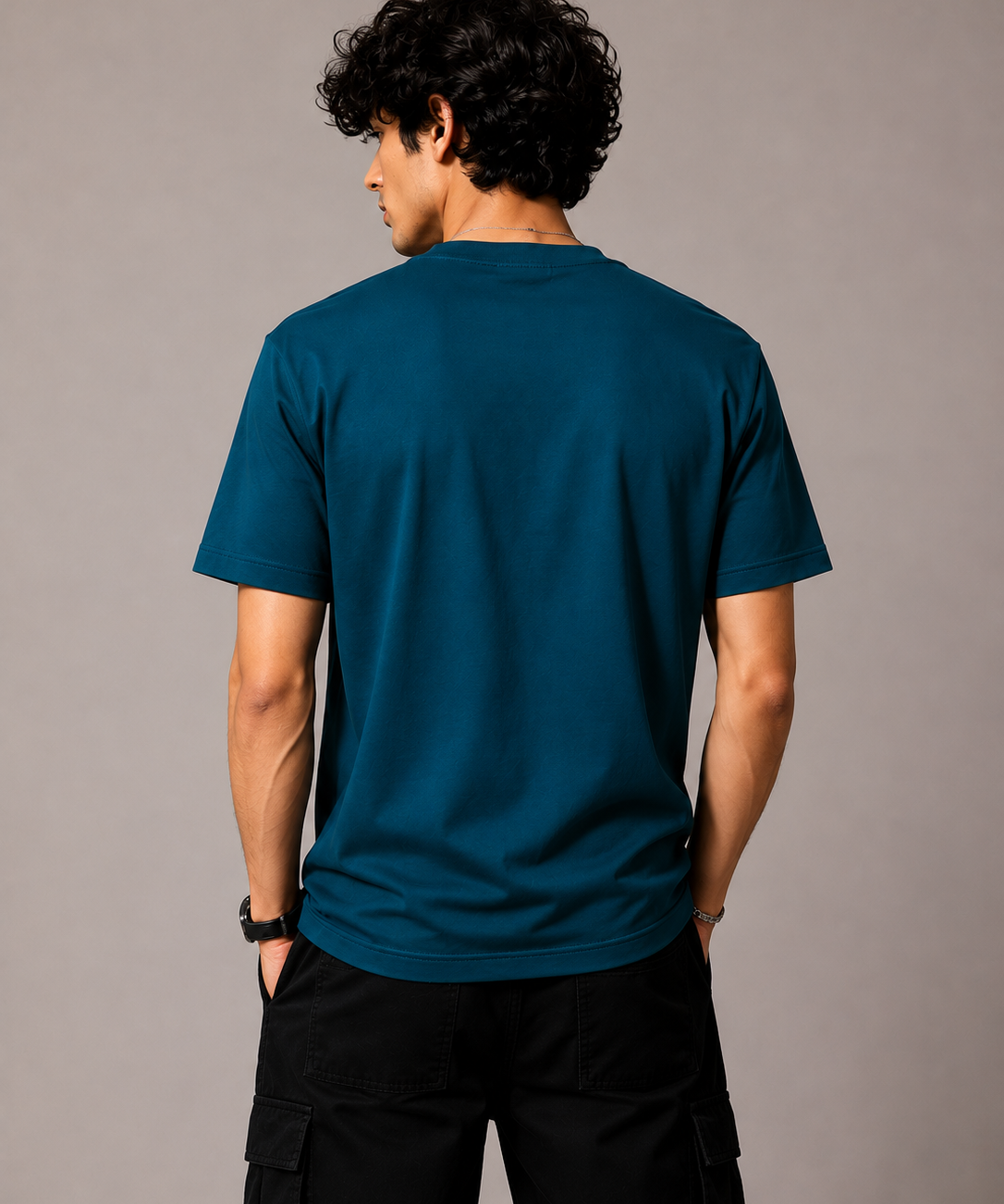 Aeroplane – Ocean blue Tee Premium Oversized Graphic Printed T-Shirt for Men